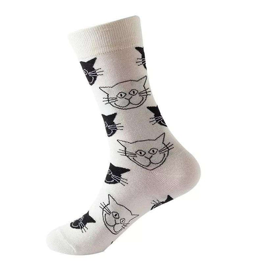Chaussettes CHATS blanches