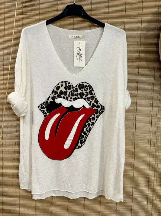 Pull fin Rolling Stones léo