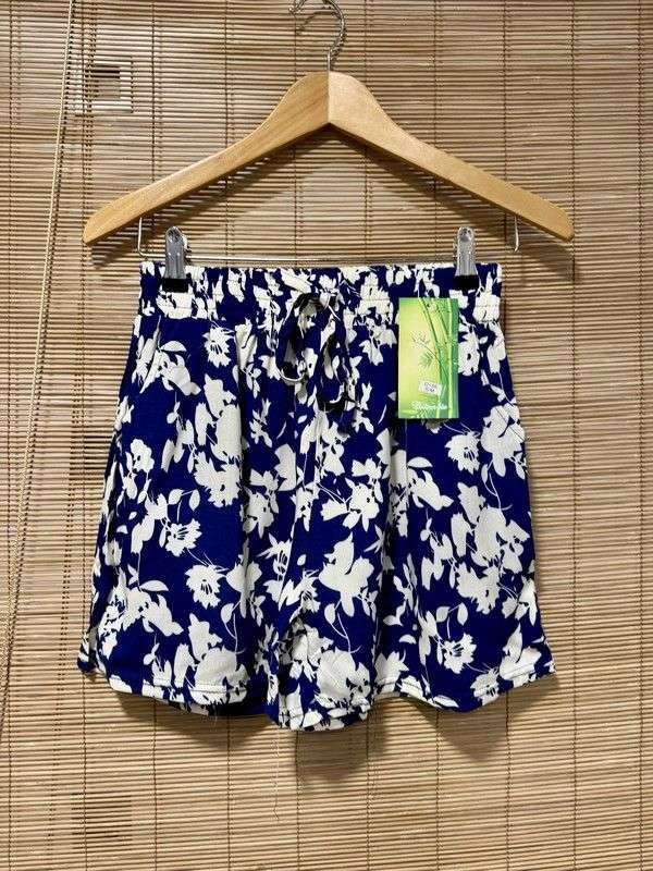 Short fluide Hawaï bleu marine