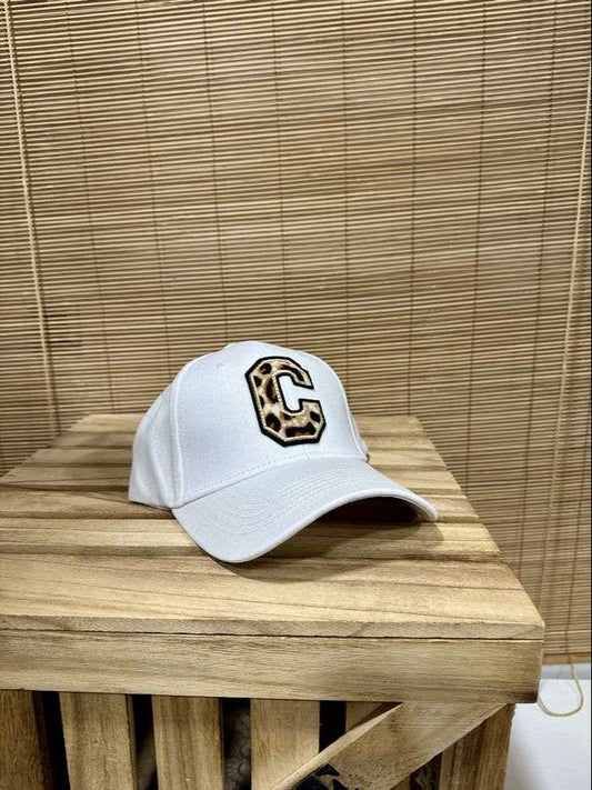 Casquette C léopard blanc