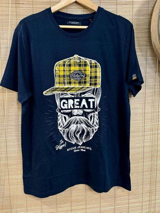 T-shirt JOHN bleu marine