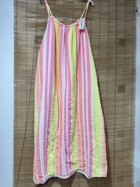 Robe longue à bretelles gaze de coton imprimée 2