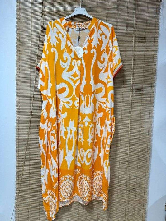 GRANDE TAILLE - Robe longue arabesques 13