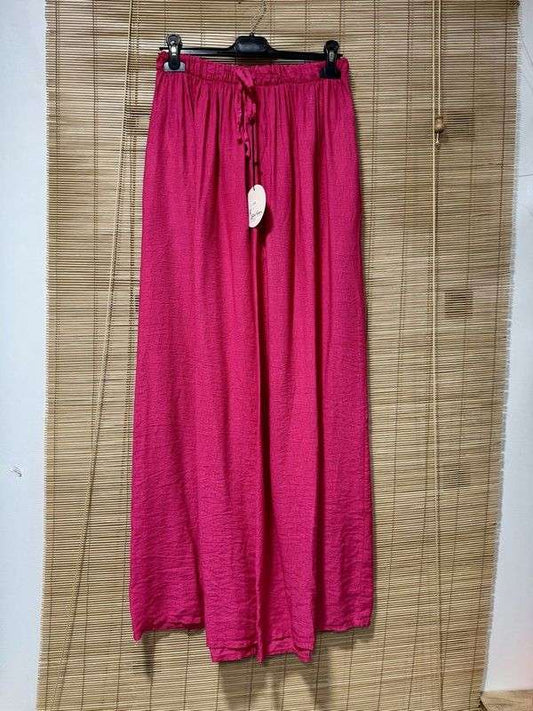 GRANDE TAILLE - Pantalon fluide rose