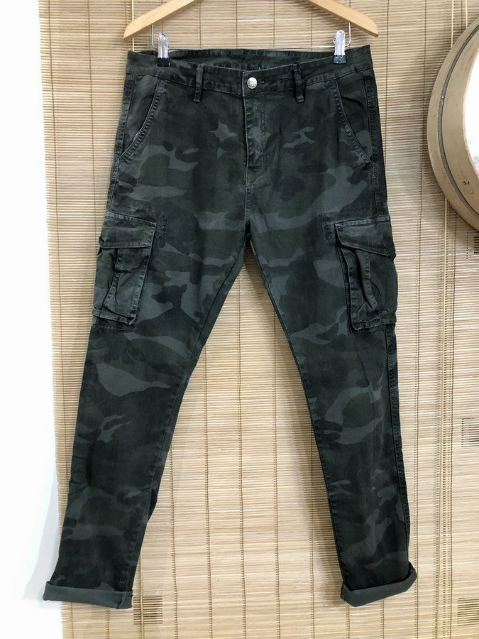 Pantalon cargo LEO camo