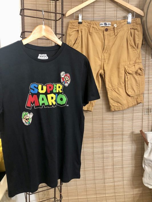 T-shirt SUPER MARIO noir