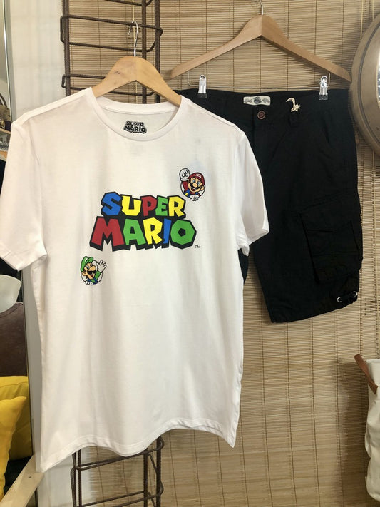 T-shirt SUPER MARIO blanc