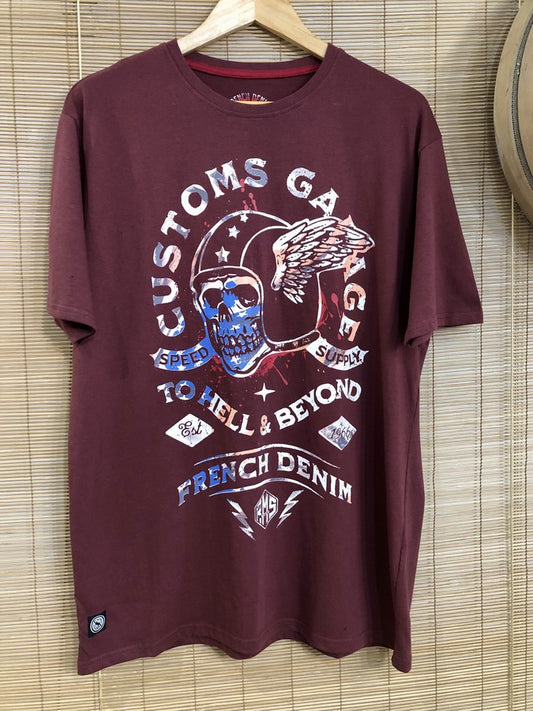 T-shirt SACHA bordeaux