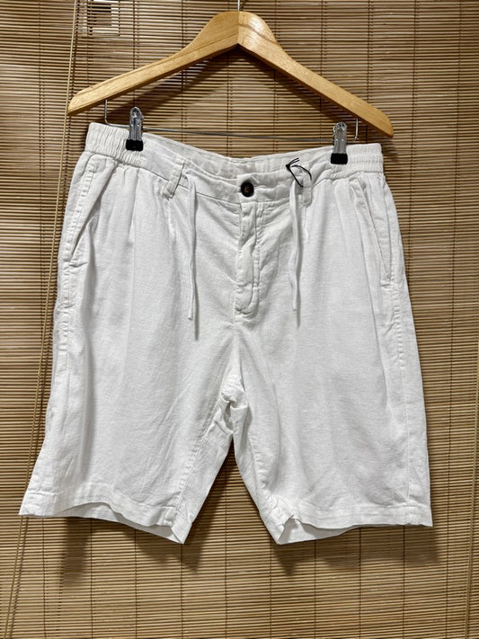 Short en lin KACEY blanc