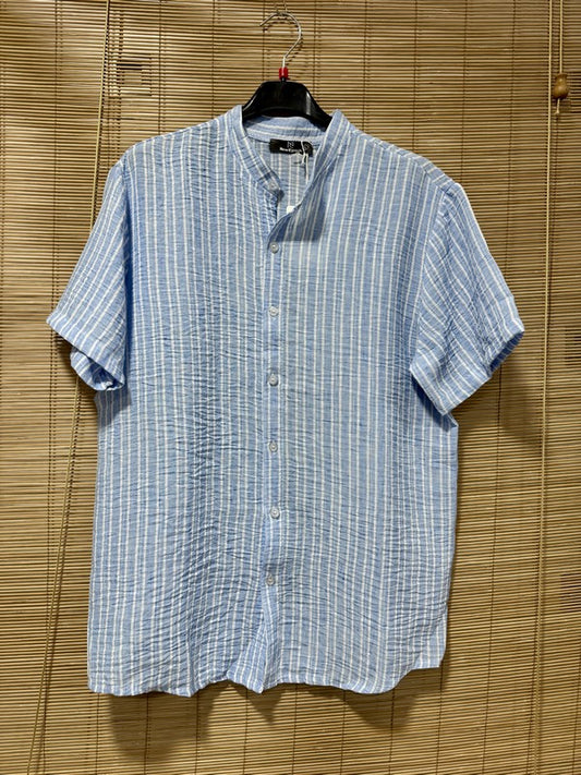 Chemise rayée GIL bleu ciel