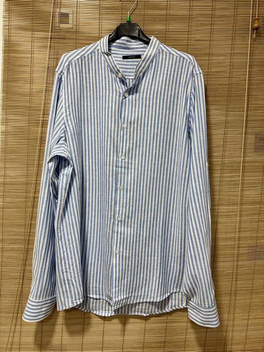 Chemise rayée DUTTON bleu ciel