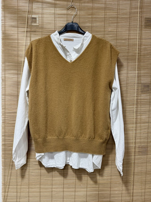 Pull débardeur LANA camel