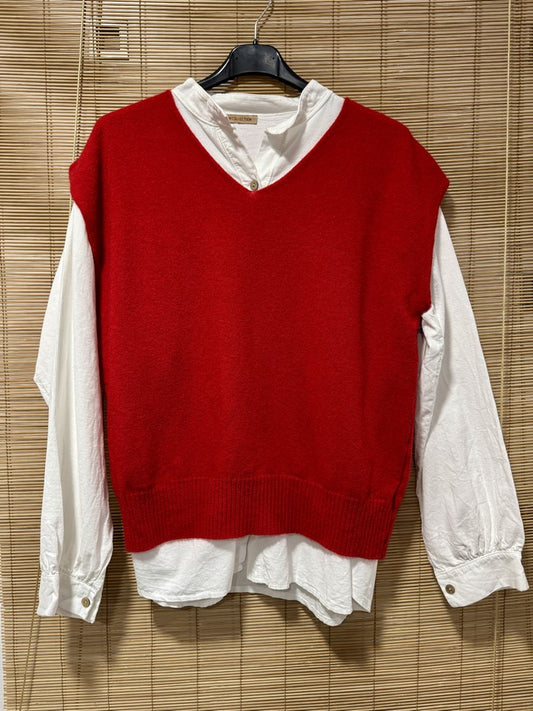 Pull débardeur LANA rouge