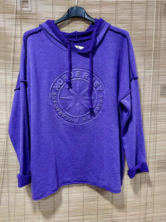 Sweat à capuche NORDE violet