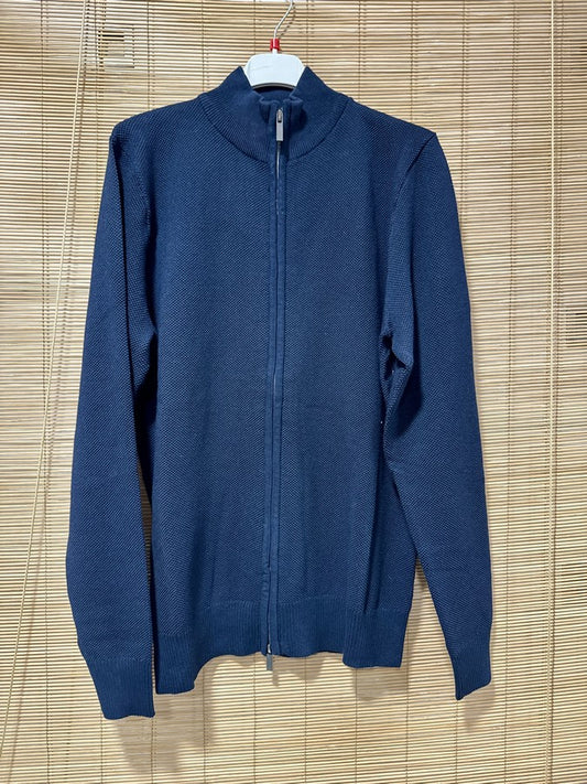 Gilet zippé CHARLES bleu marine du M au XXL