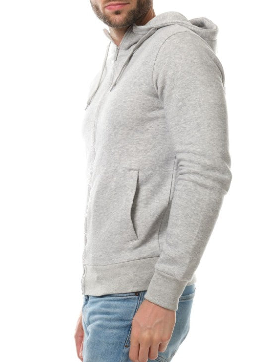 Gilet zippé à capuche BRAWL gris du S au 2XL