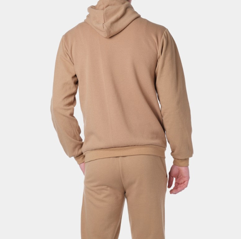 Gilet zippé à capuche SATORU camel du S au 2XL