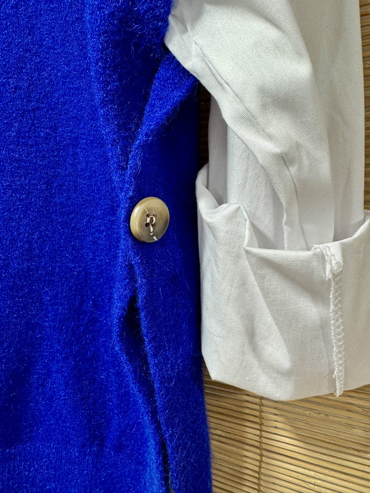 Pull débardeur bleu roi