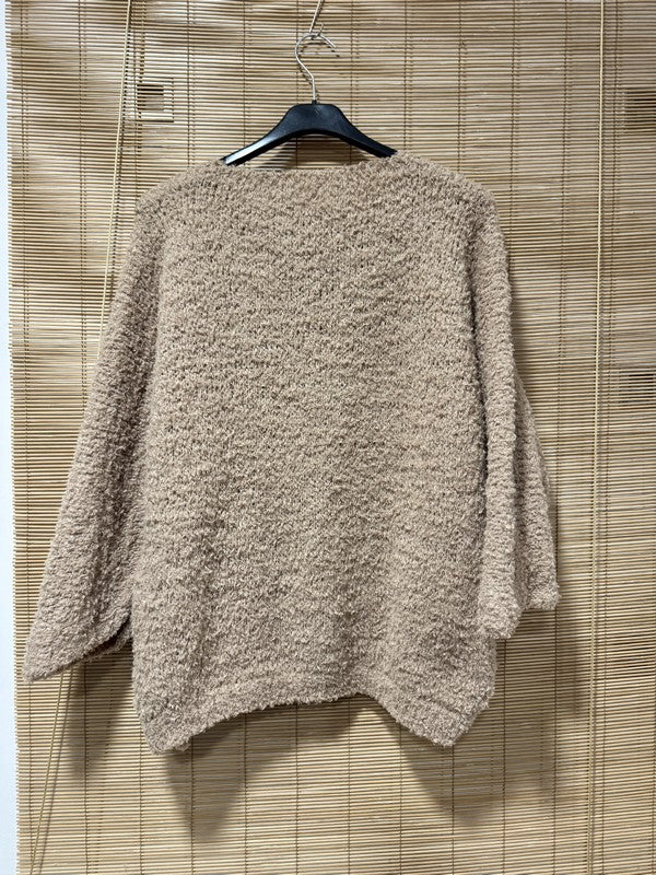 Pull doudou AMOUR camel