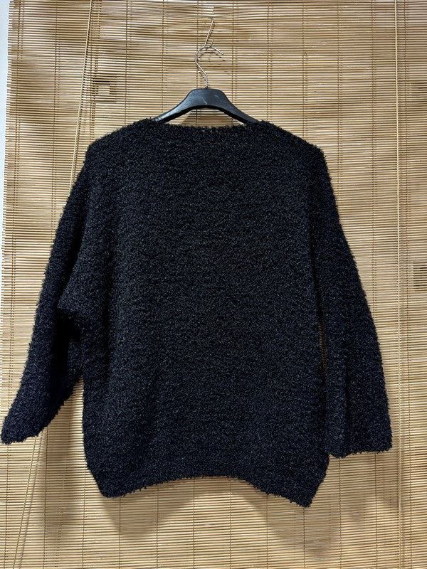 Pull doudou Vivre d'Amour noir