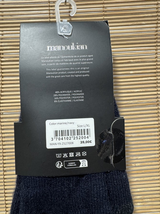 Gants Hommes MANOUKIAN bleu marine