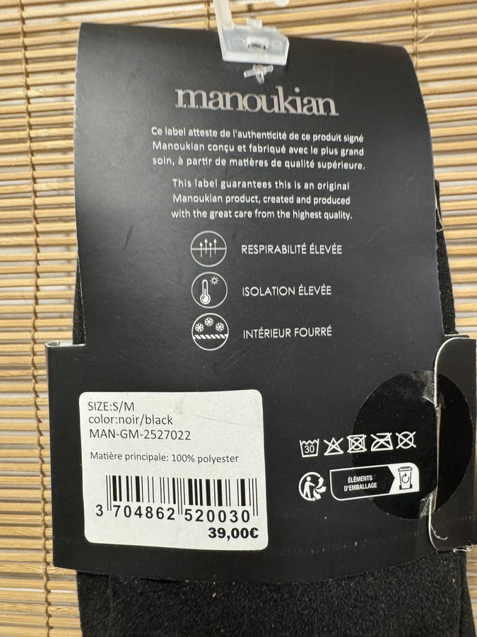 Gants Hommes MANOUKIAN noirs