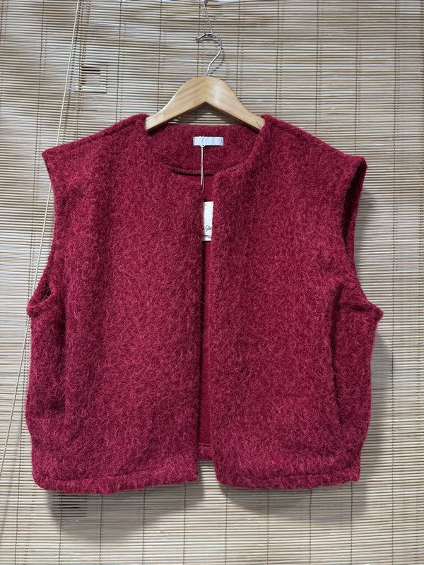 Gilet sans manches rouge