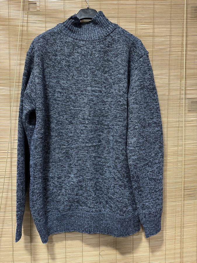Gilet zippé KELIO bleu chiné