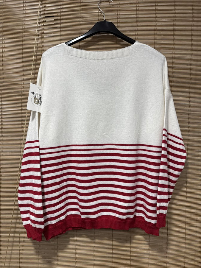 TU - Marinière J'adore rouge