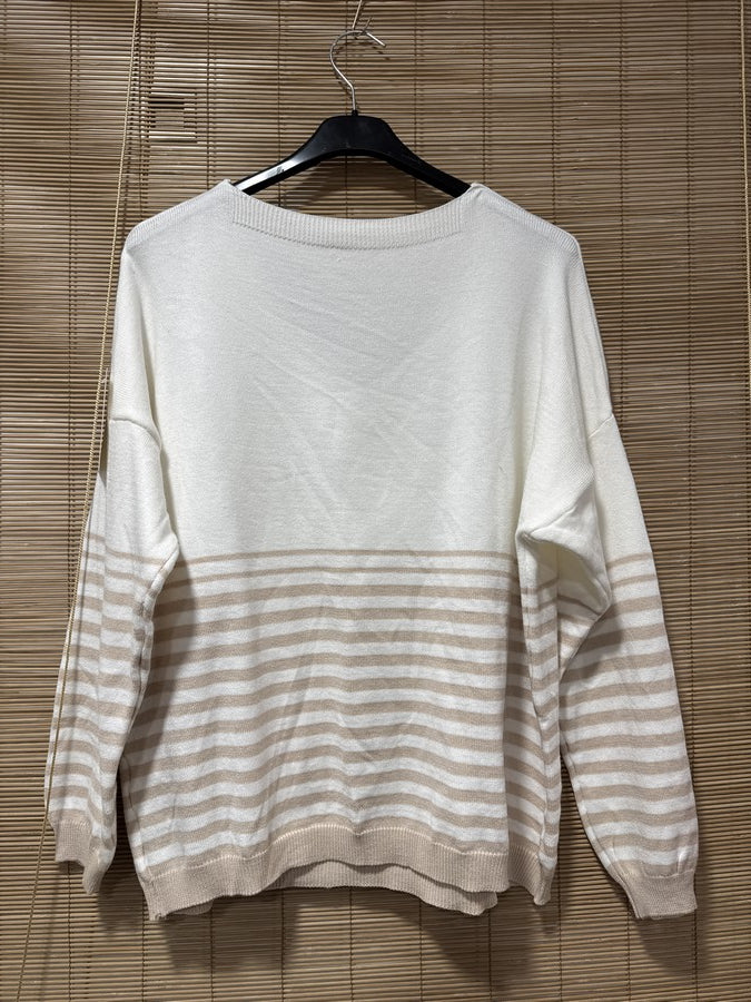 TU - Marinière J'adore beige