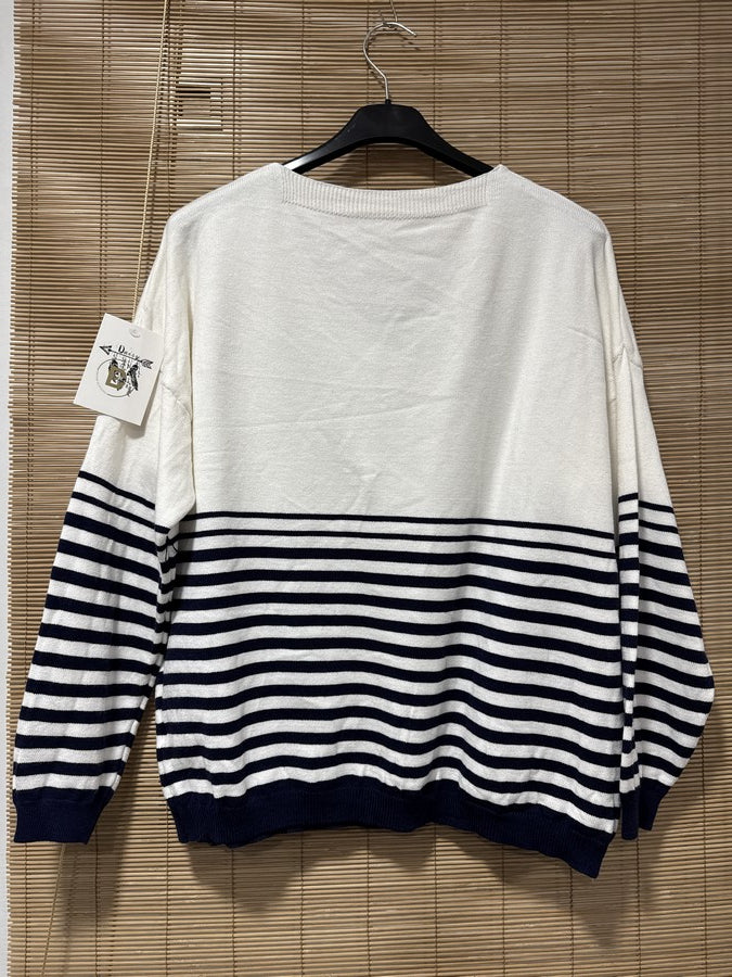 TU - Marinière J'adore bleu marine