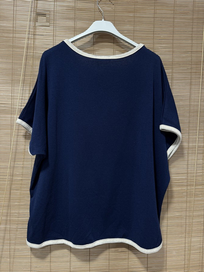 T-shirt étoile bleu marine