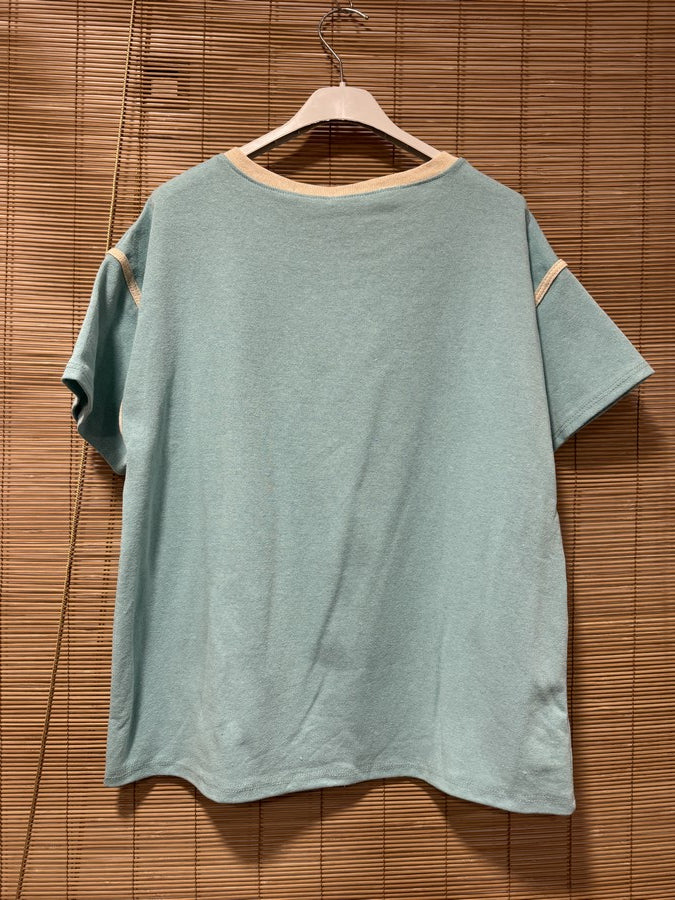 T-shirt l'Amor é Bello turquoise