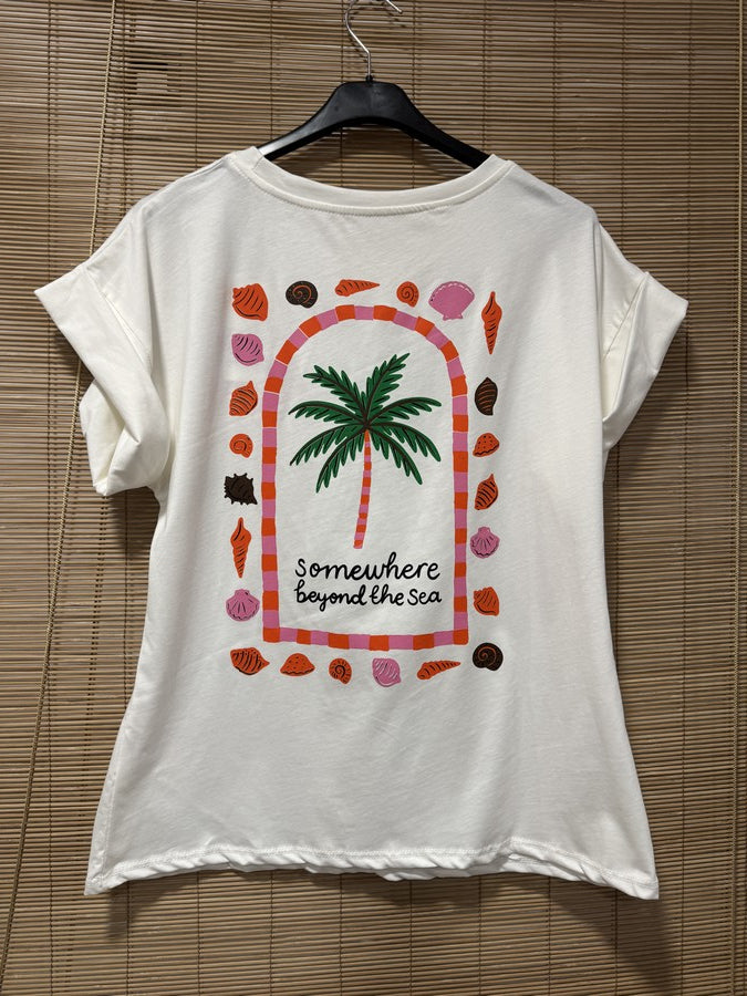 T-shirt blanc COQUILLAGE