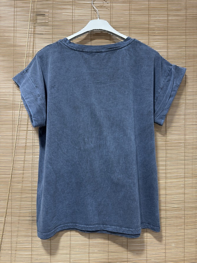T-shirt anthracite SARDINES orange