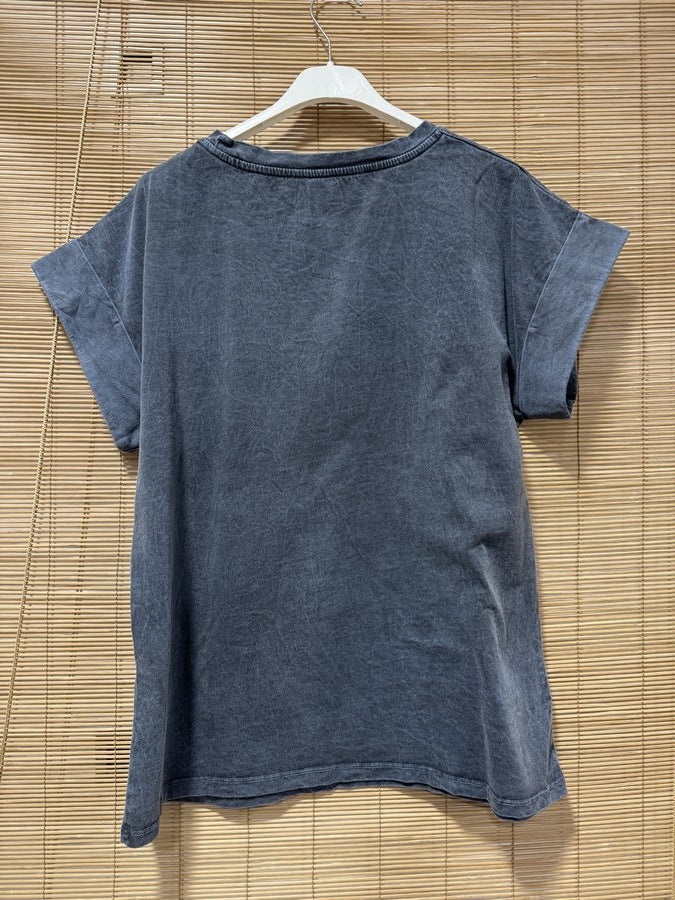 T-shirt anthracite Hirondelles