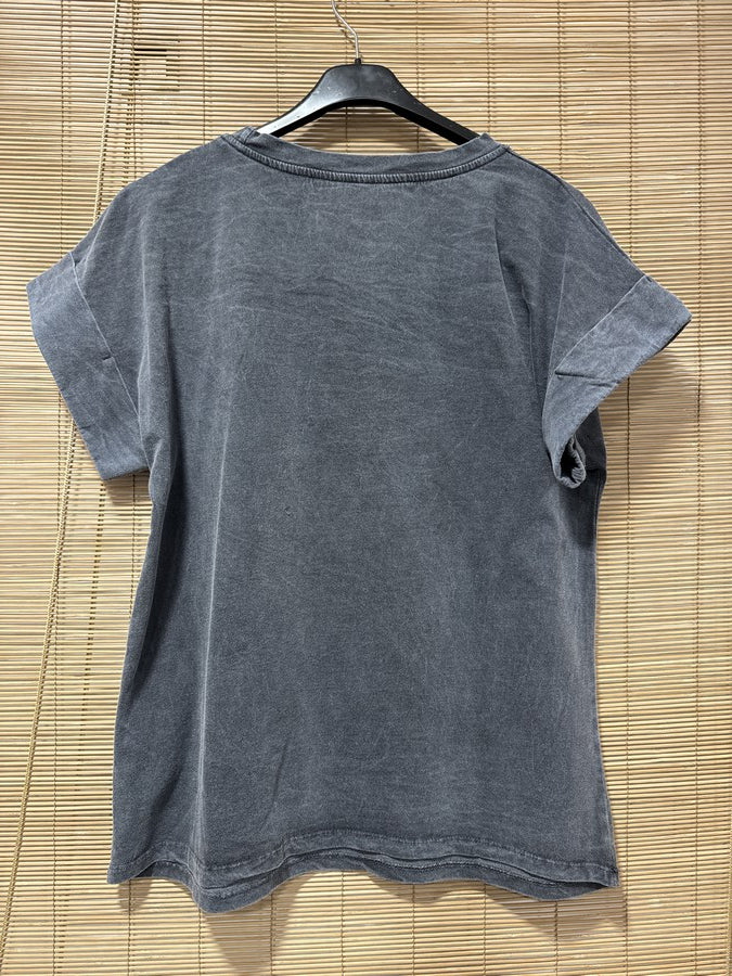 T-shirt anthracite CIAO BELLA orange