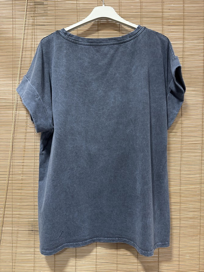T-shirt anthracite DOLCE VITA homard