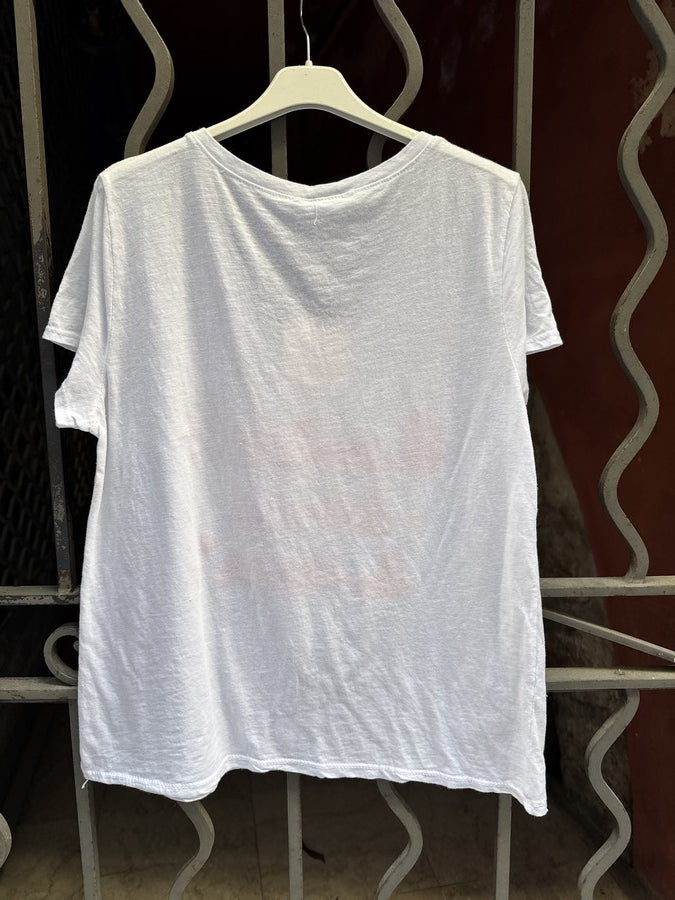 T-shirt Le soleil dans le Coeur orange