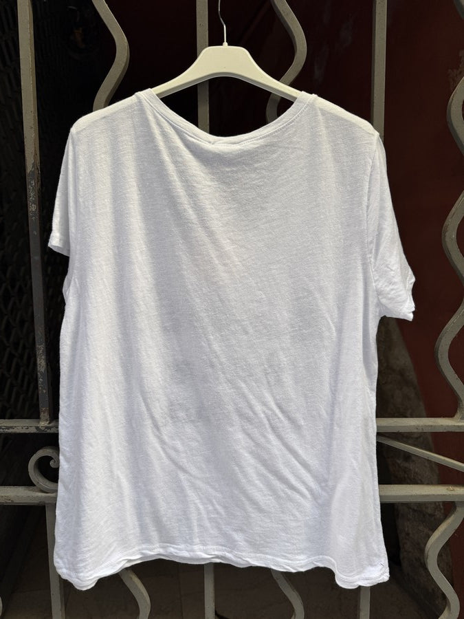 T-shirt Le soleil dans le Coeur bleu marine