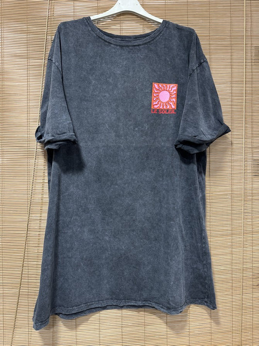 Robe T-shirt Anthracite Le Soleil rouge
