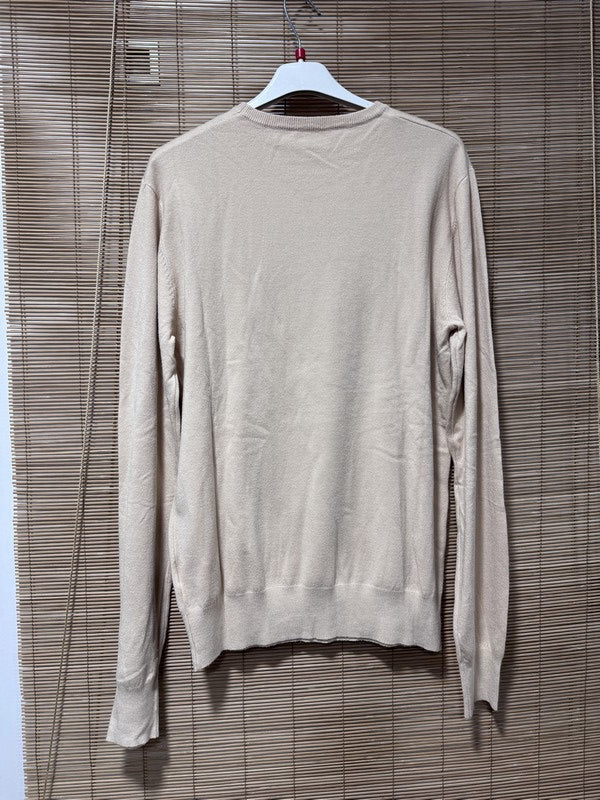 Pull fin MATHIAS col rond crème du S au 3XL