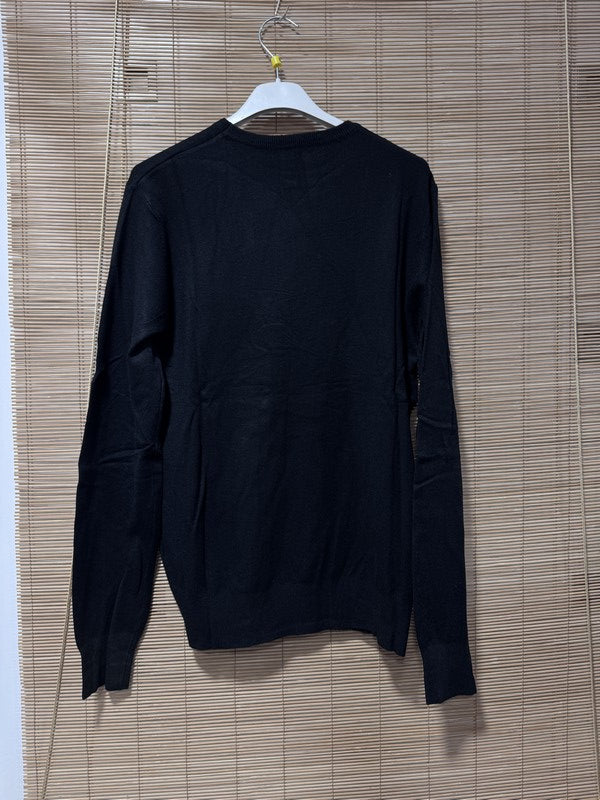 Pull fin MATHIAS col rond noir du S au 3XL