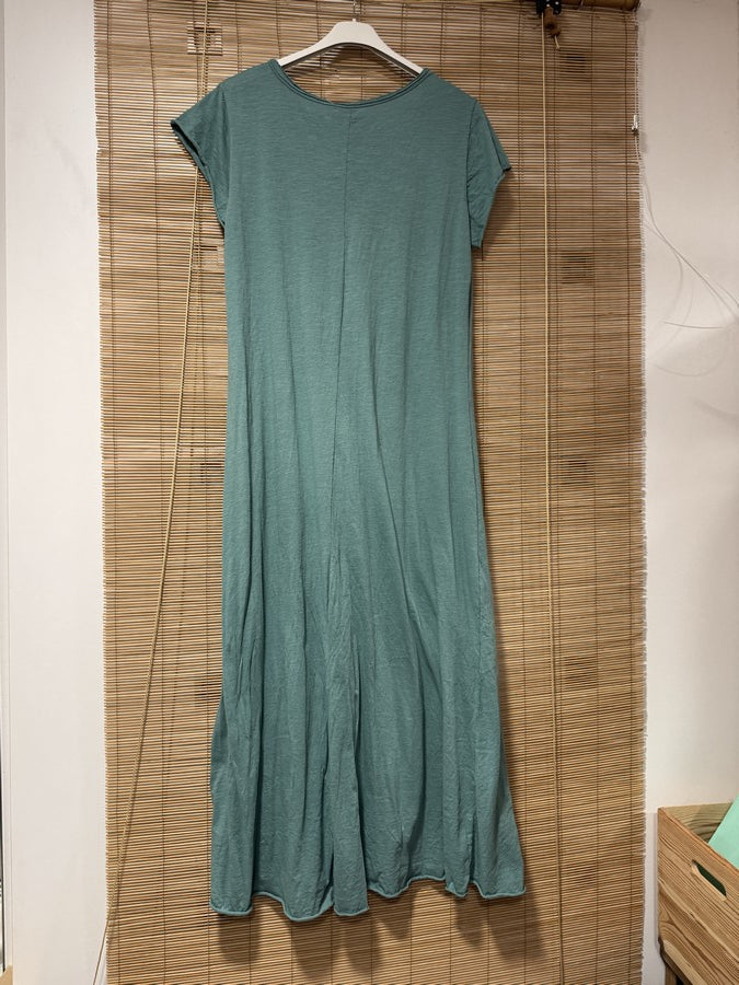 Robe longue t-shirt vert d'eau