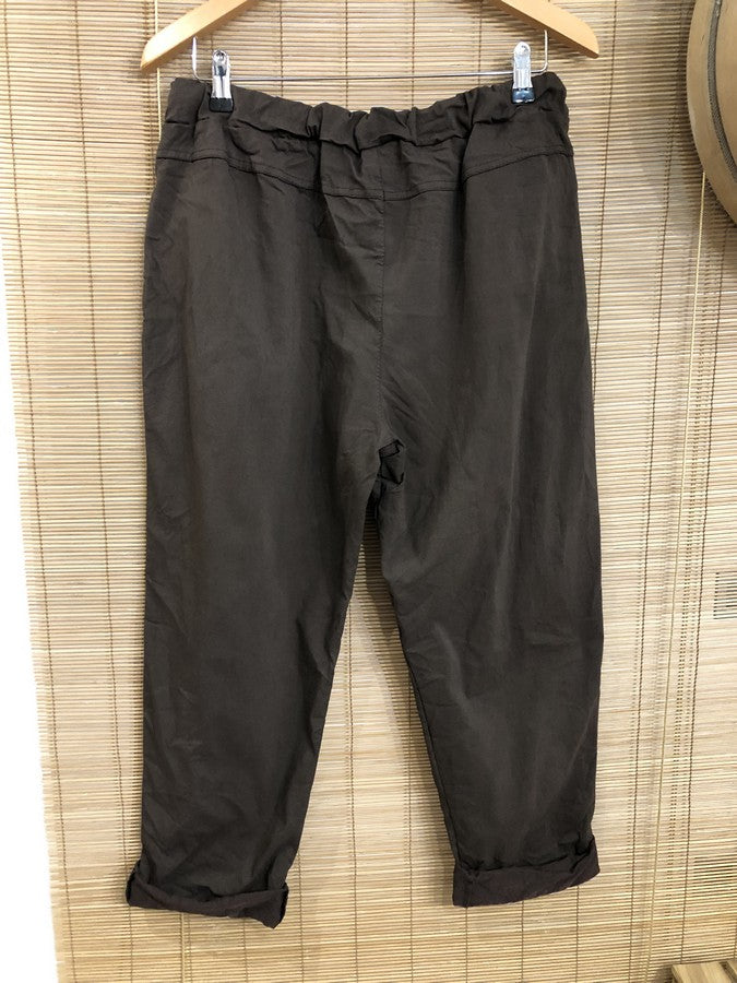GRANDE TAILLE - Pantalon marron