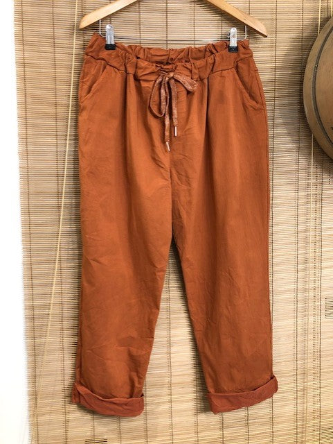 GRANDE TAILLE - Pantalon rouille