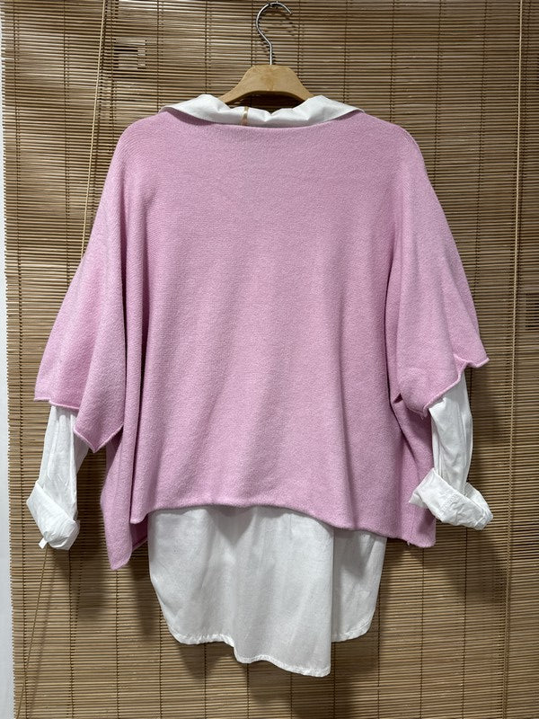 GRANDE TAILLE - Petit pull court sable