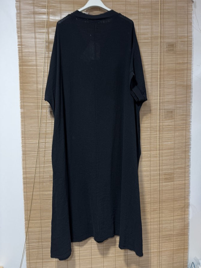 GRANDE TAILLE - Robe t-shirt St Tropez noire
