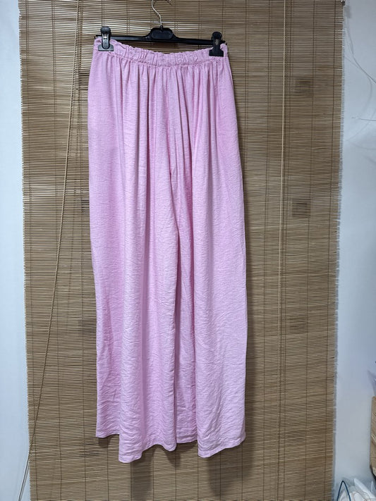 GRANDE TAILLE - Pantalon fluide rose clair