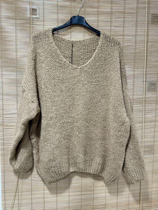 GRANDE TAILLE - Pull oversize ficelle